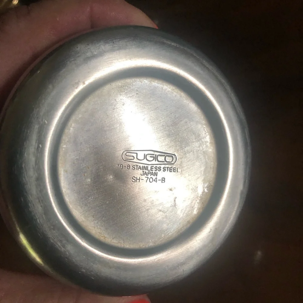 Small Vintage Stainless Steel Coffee or Tea Pot